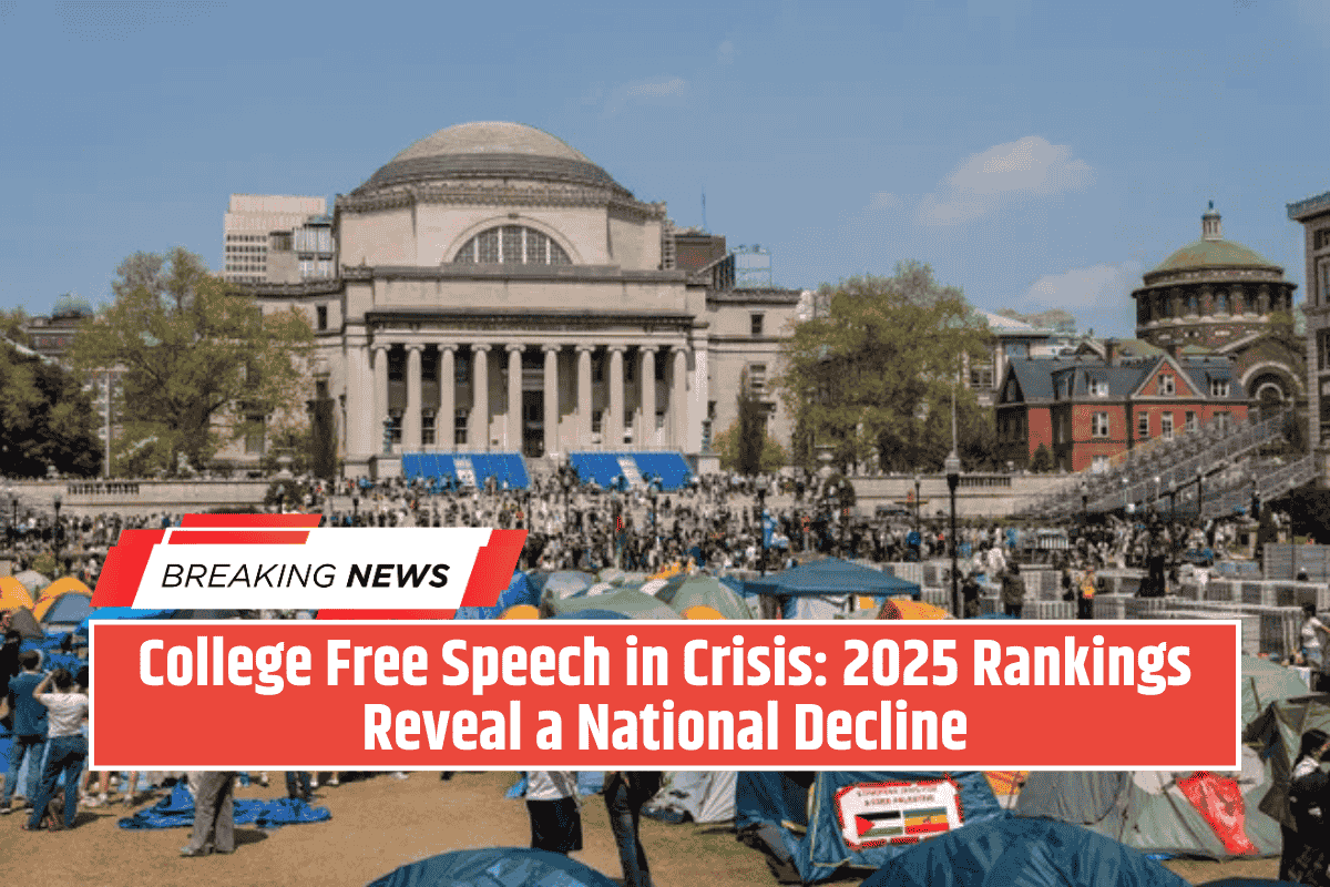 College Free Speech in Crisis: 2025 Rankings Reveal a National Decline