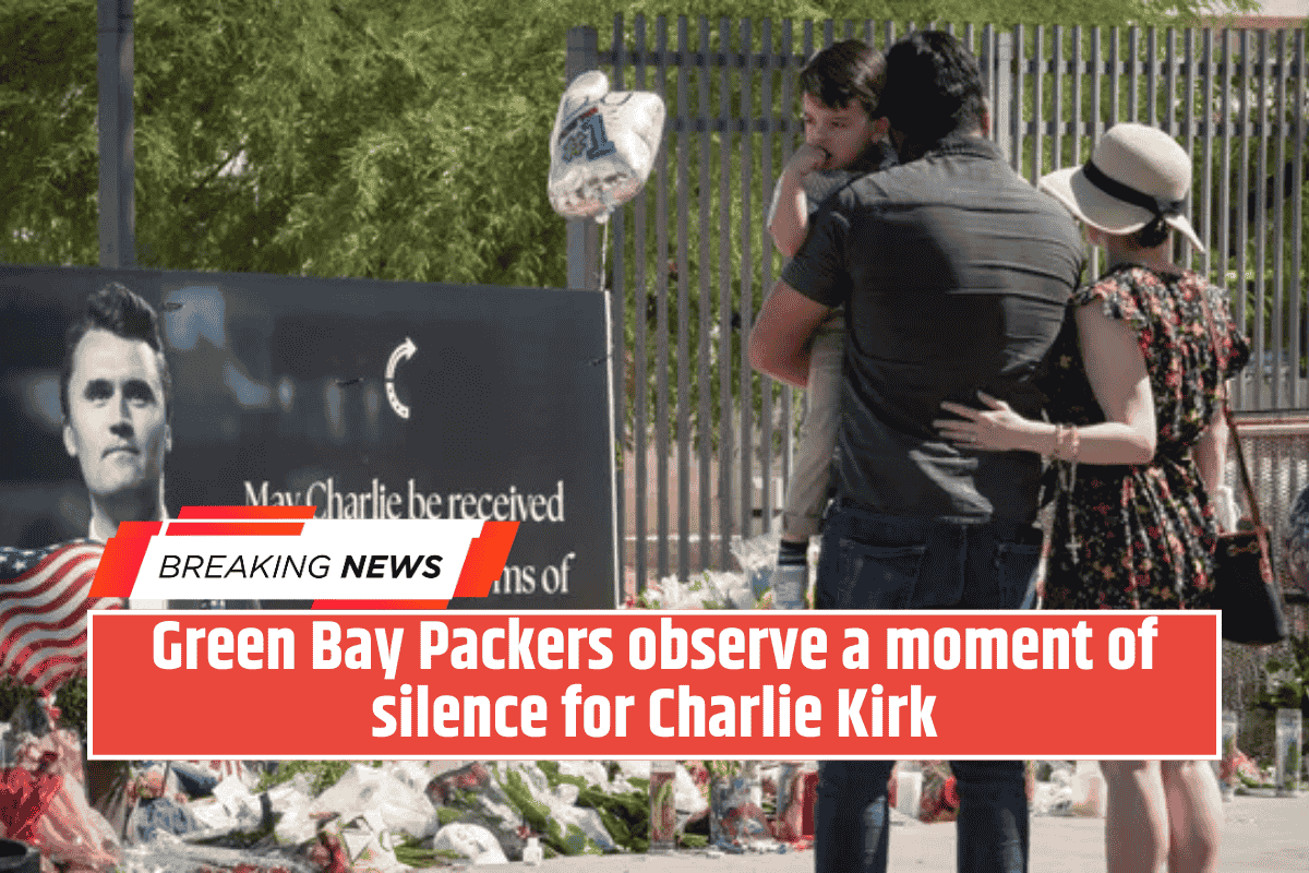 Green Bay Packers observe a moment of silence for Charlie Kirk