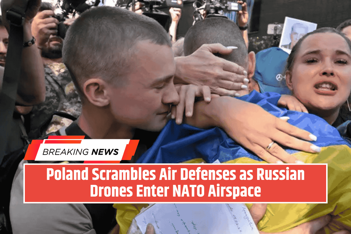 Poland Scrambles Air Defenses as Russian Drones Enter NATO Airspace