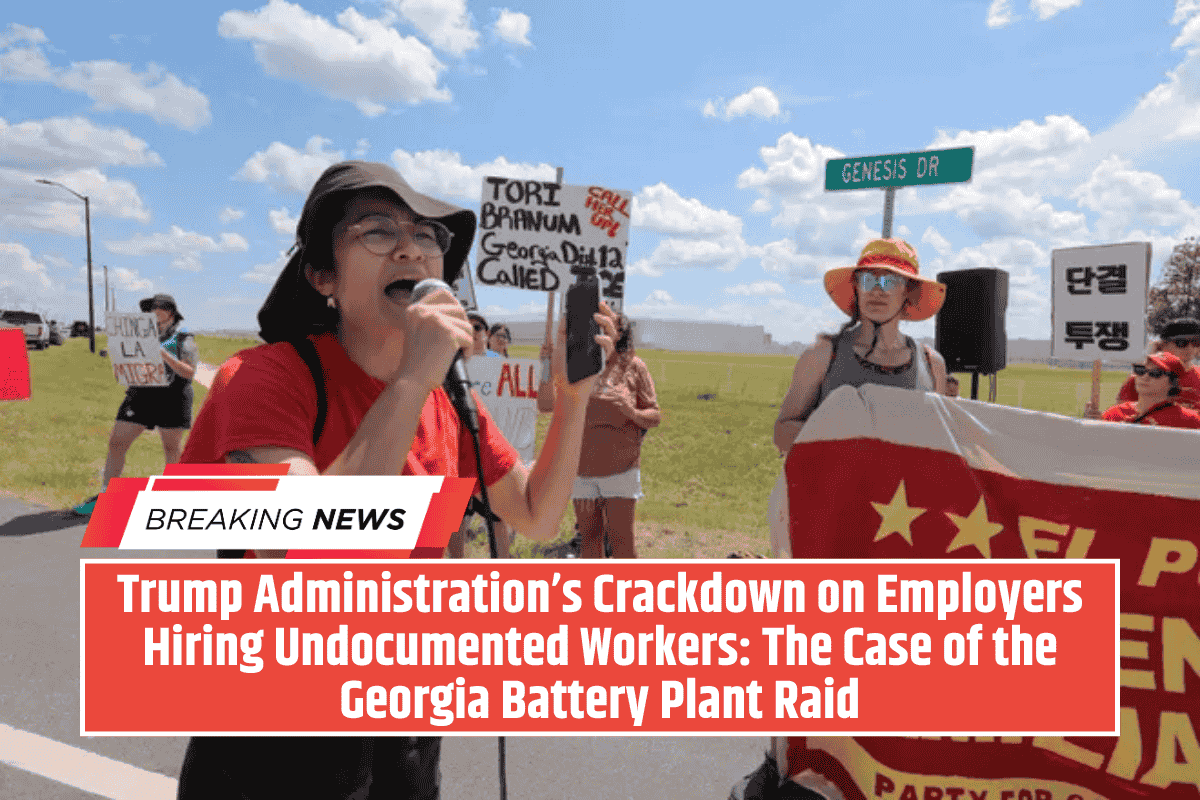 Trump Administration’s Crackdown on Employers Hiring Undocumented Workers: The Case of the Georgia Battery Plant Raid